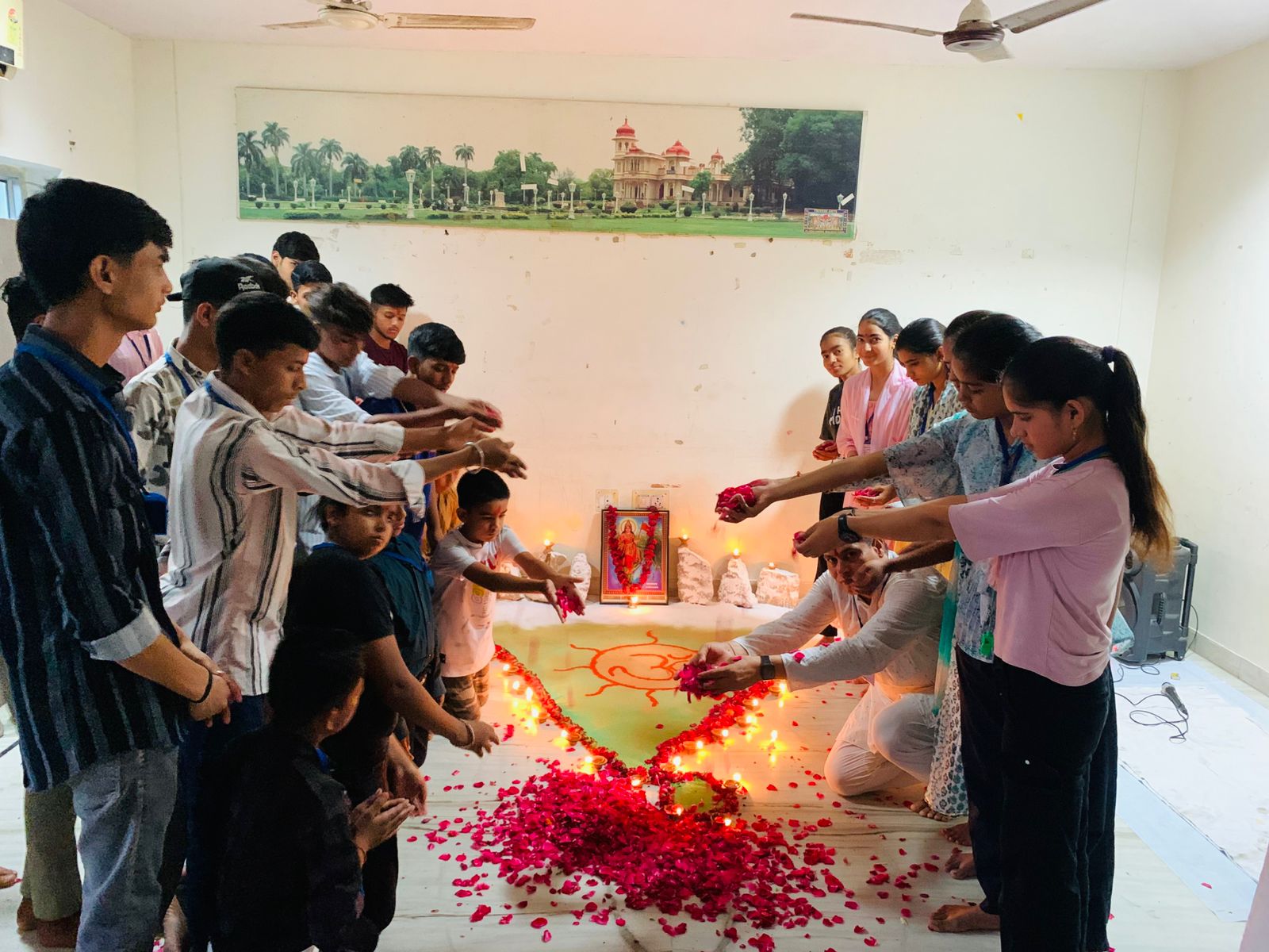 #### Pledge for Sanskrit Promotion with 101 Lamps during Brahma Muhurat