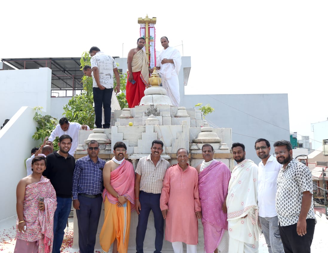 शंातिनाथ जिनालय में 26 वां ध्वजारोहण कार्यक्रम सम्पन्न