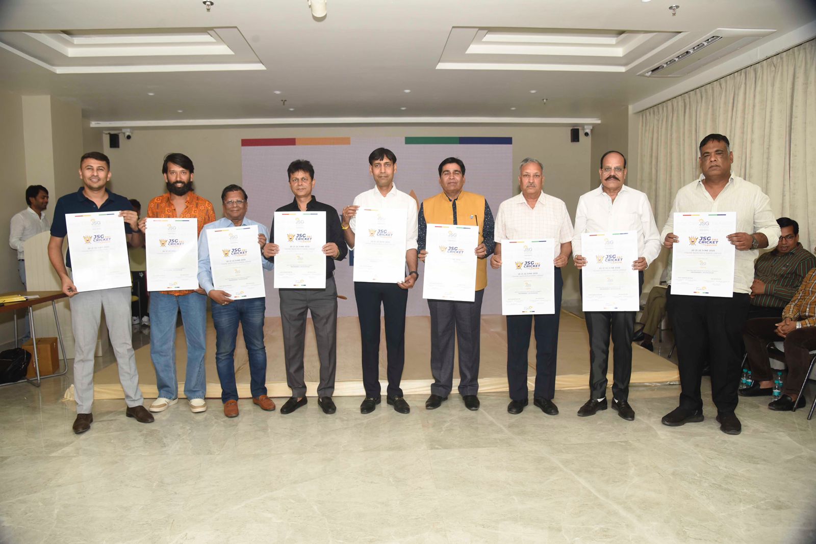 ###Poster Launch Ceremony of “JSG Box Cricket League 2025” Successfully Held