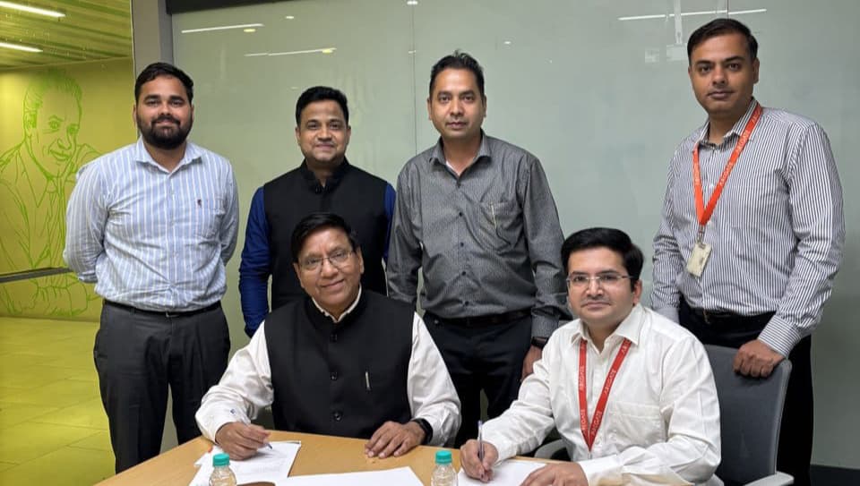 MoU Signed Between Sangam University and  Internship and Placement Opportunities for Students
