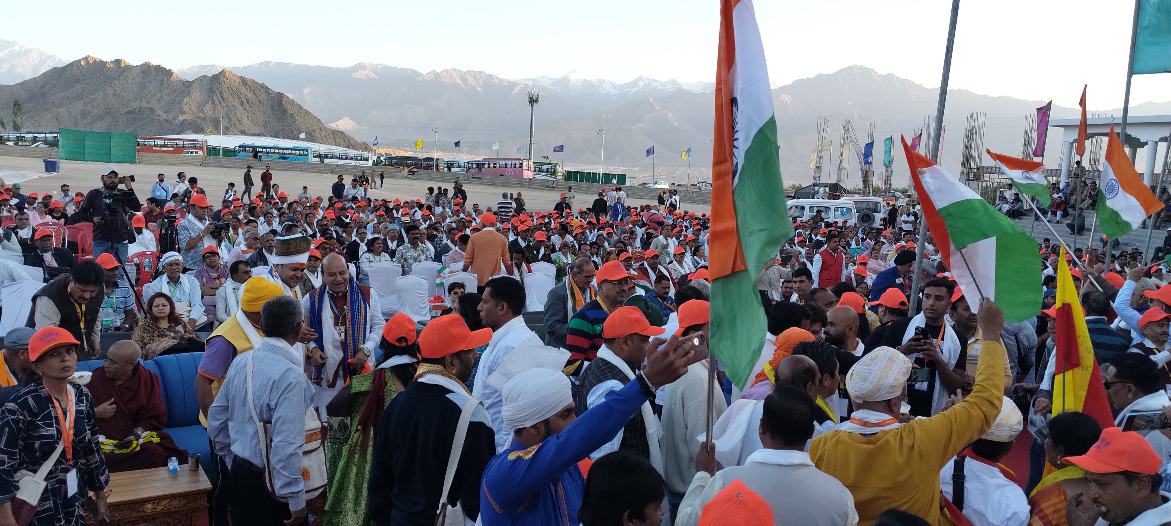 हिमालय की वादियों लेह में गूंजा मेवाड़ और जय महाराणा प्रताप