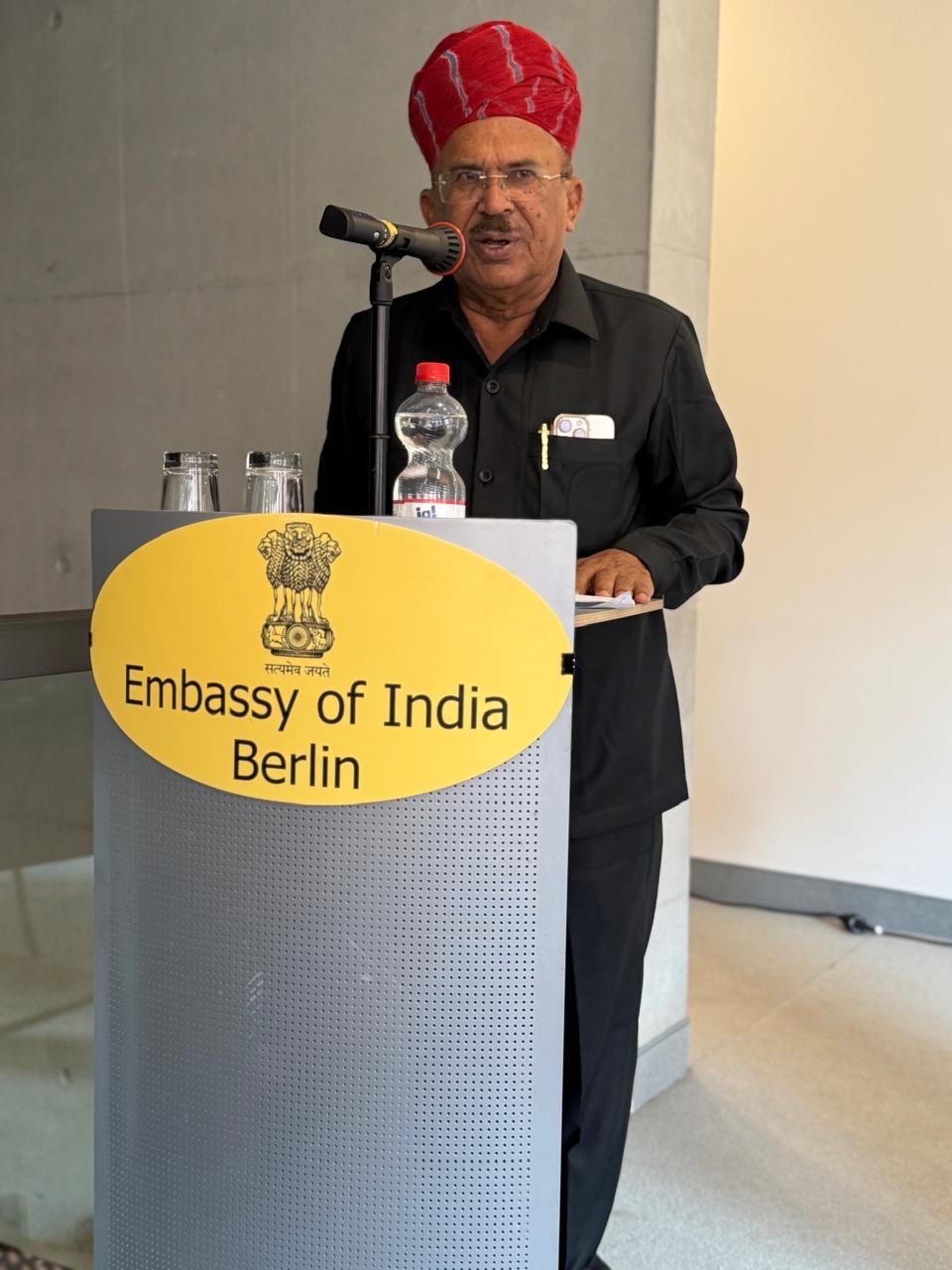 Assembly Speaker Vasudev Devnani interacted with NRIs in Germany