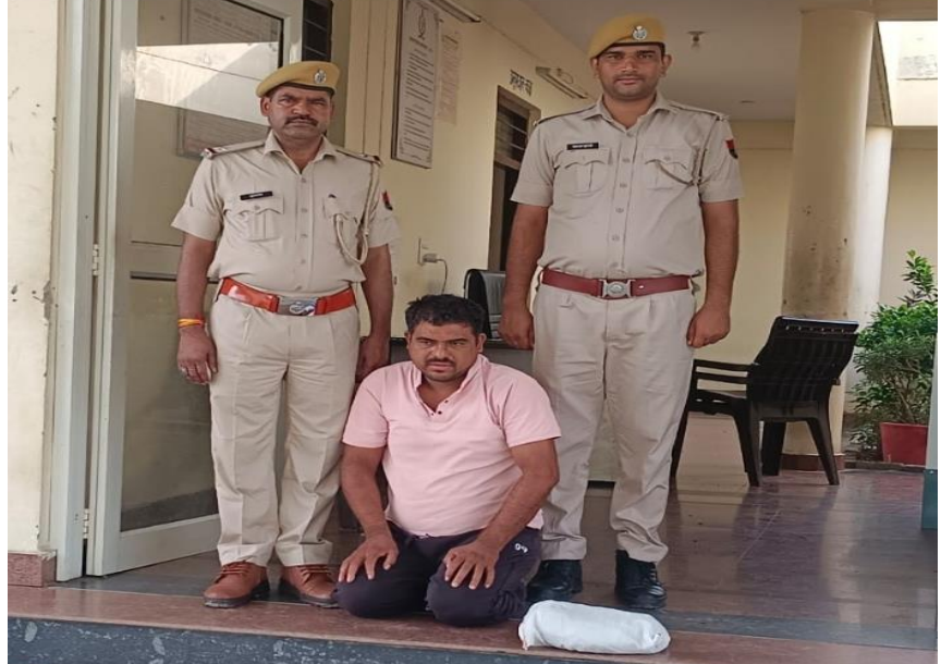 सीआई रामविलास मीणा ने गांजा  तस्कर को किया गिरफ्तार, बड़ी मात्रा गांजा बरामद