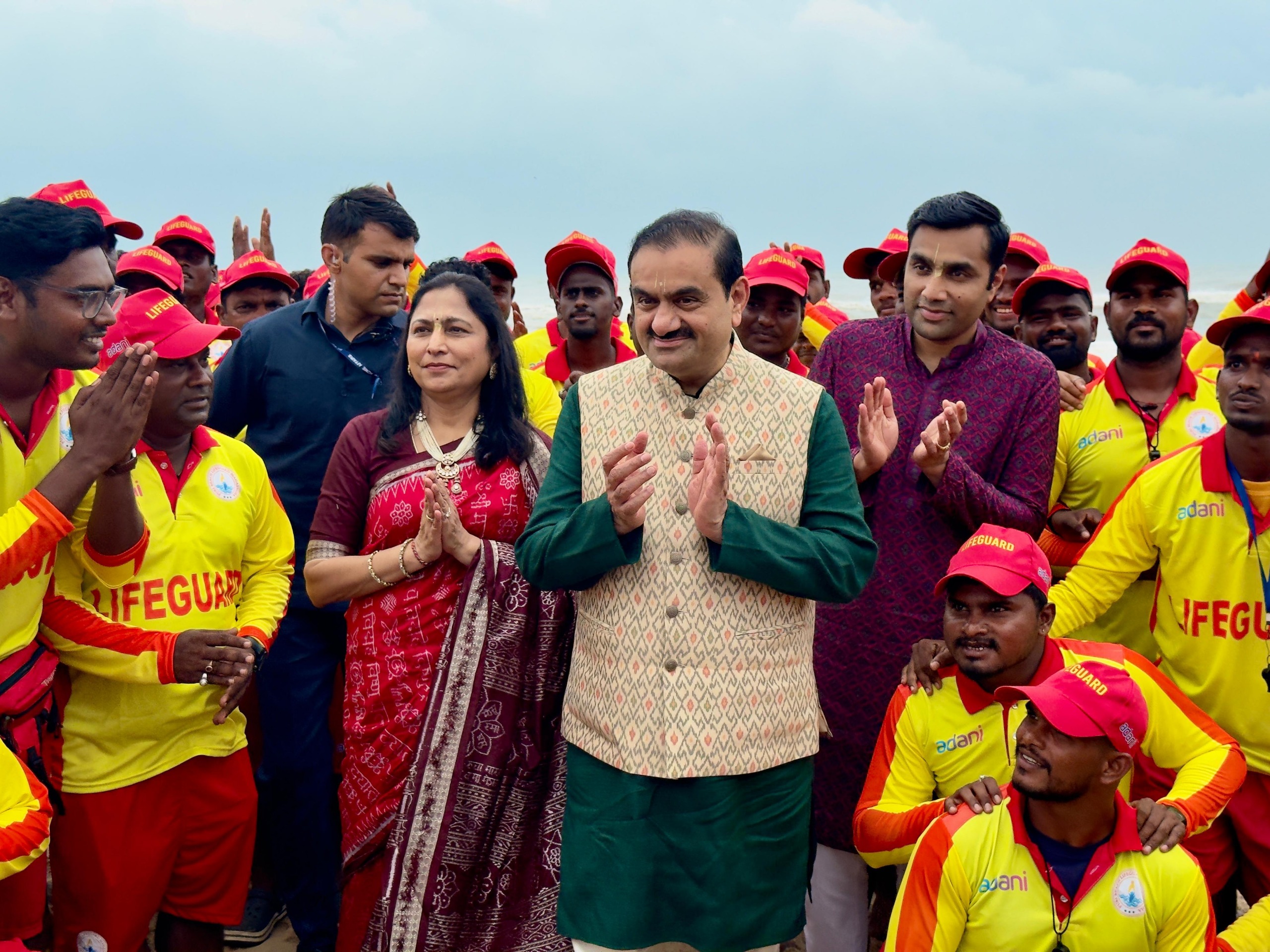 #### Gautam Adani Salutes Lifeguards at Puri Coast