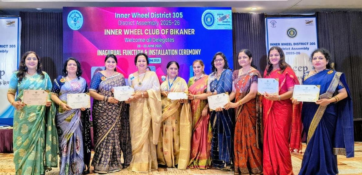 इनरव्हील दीवास ने जीते 23 अवार्ड्स, नयना जैन बनीं बेस्ट प्रेसिडेंट
