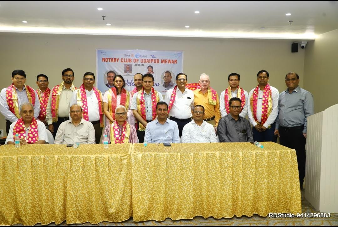 Rotary Club Mewar Hosts Felicitation Ceremony to Begin New Rotary Year