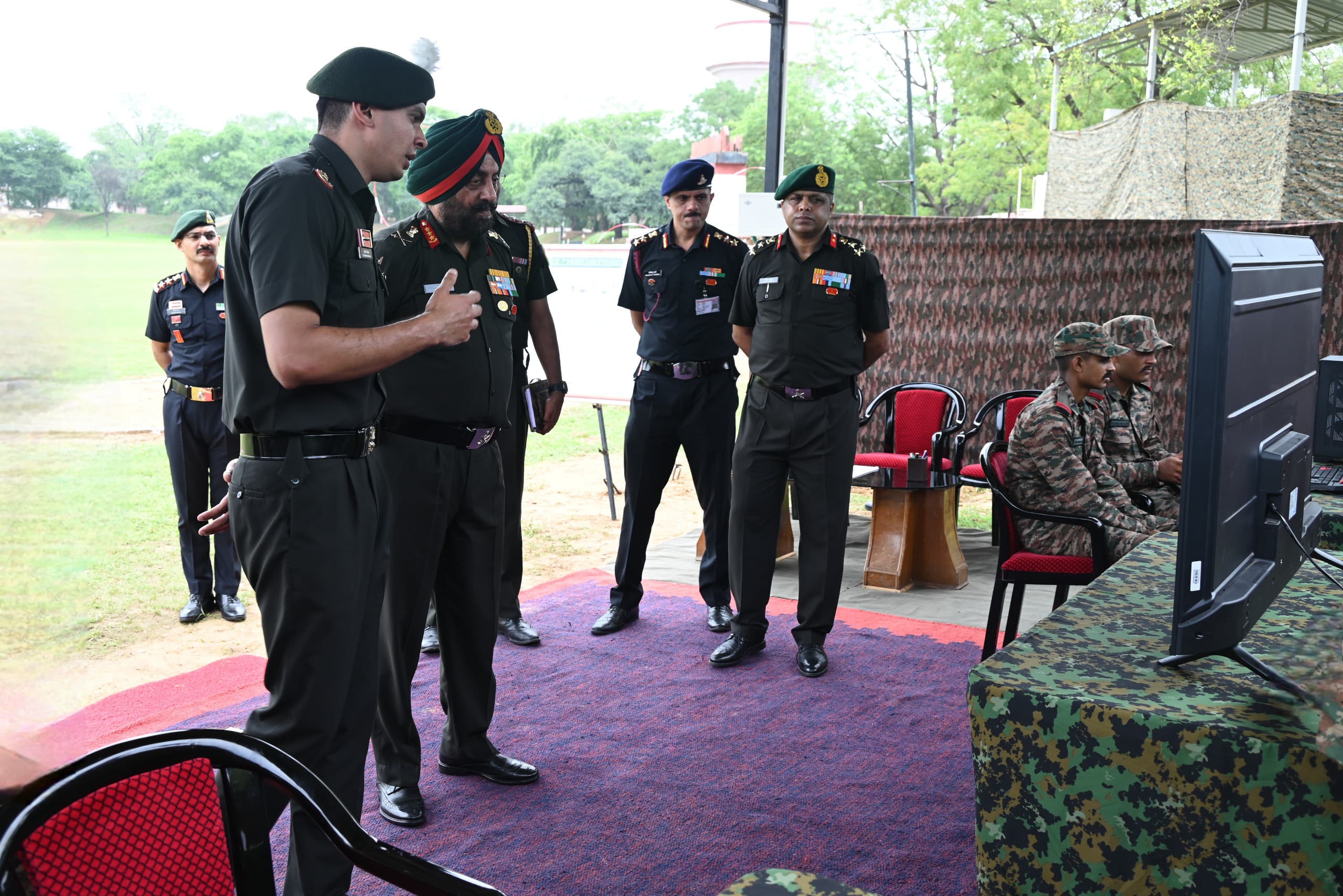 Lt Gen Manjinder Singh Reviews Operational Readiness at Tanot Brigade and Russel Vipers