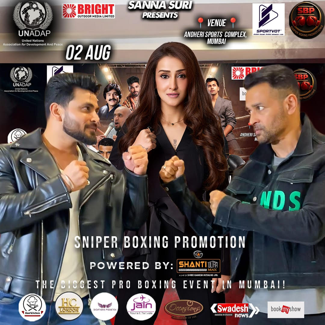 Rohit Roy and Shiv Thackeray to Join Sanna Suri’s Glamorous Sniper Pro Boxing Event