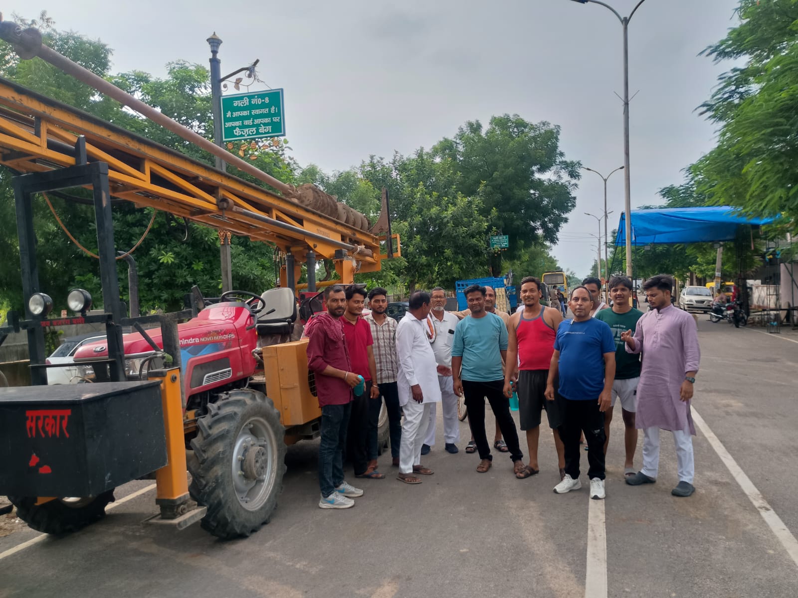 ग्रीन बेल्ट में एयरटेल मोबाईल कंपनी का टावर लगाने का विरोध, 