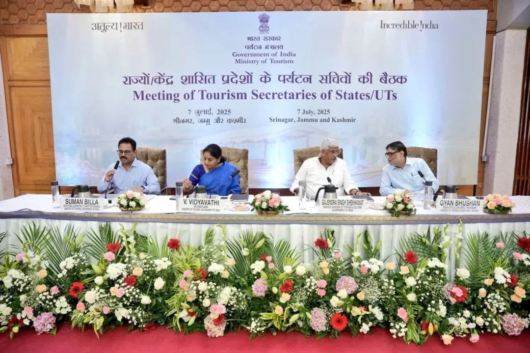 श्रीनगर में राज्यों एवं केंद्र शासित प्रदेशों के पर्यटन सचिवों की बैठक