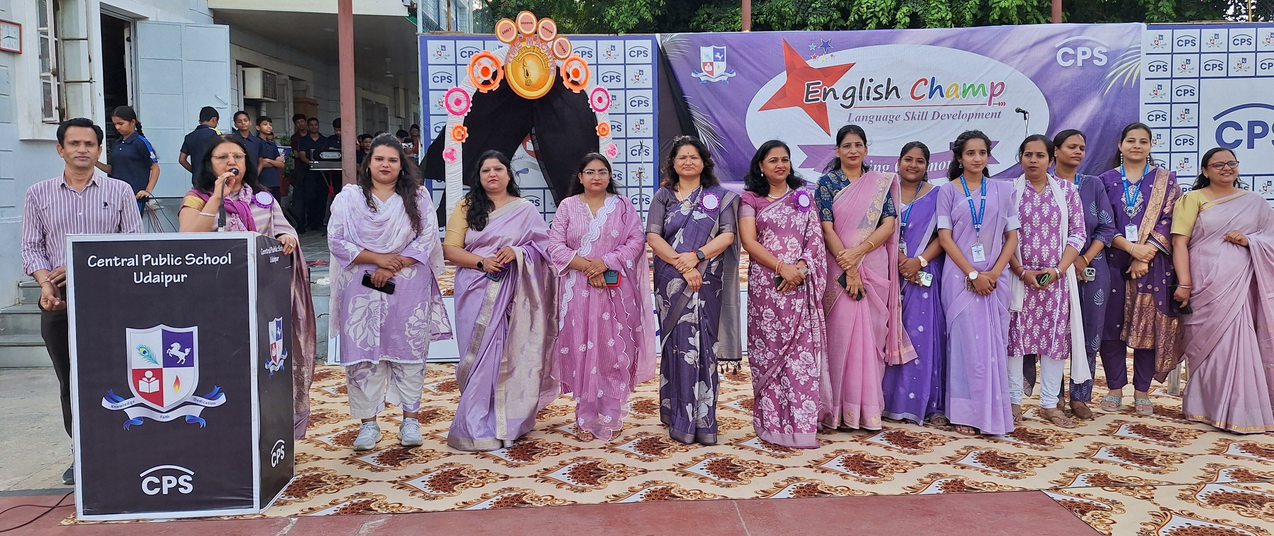 Inauguration Ceremony of English Champ Competition Held at Central Public Sr. Sec. School