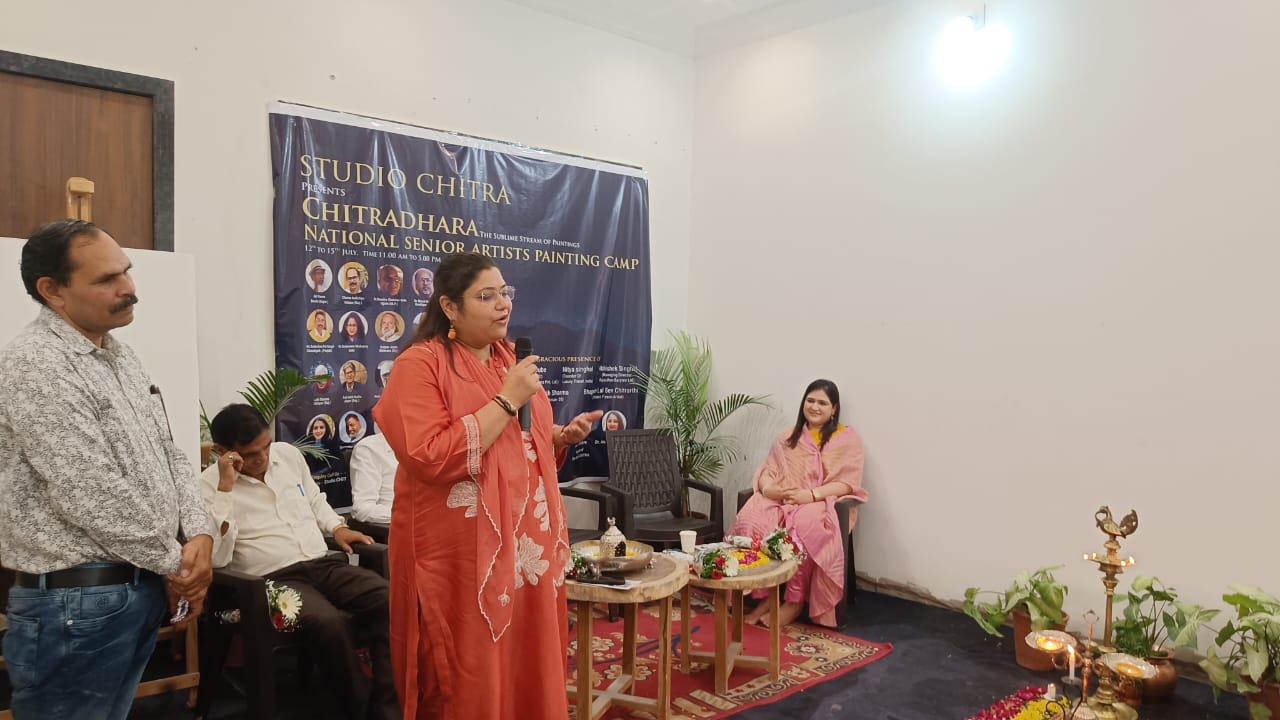 "Chitradhara" Art Camp Begins: Four Days of Creative Expression Unfold in Udaipur