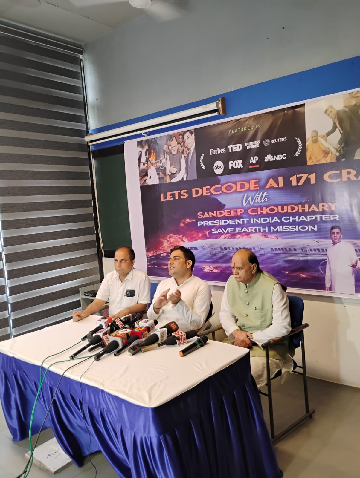 Save Earth Mission President Sandeep Choudhary’s decoding of Air India AI 171 crash stuns global audiences