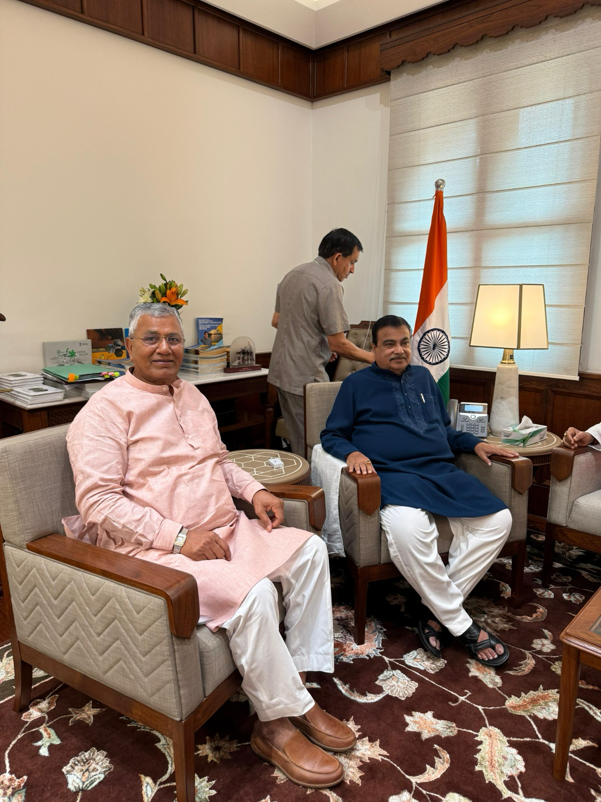 MP PP Chaudhary Meets Minister Gadkari, Urges Speedy Start of Osian-Tinwari National Highway