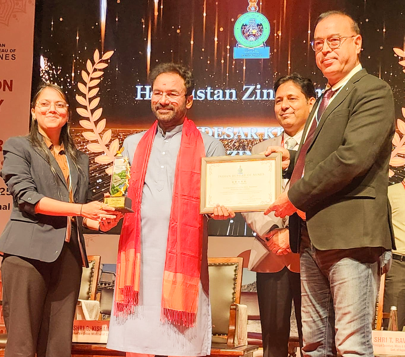 ###Hindustan Zinc recognized by Indian Bureau of Mines with 5-Star Rating for Sustainable Operations