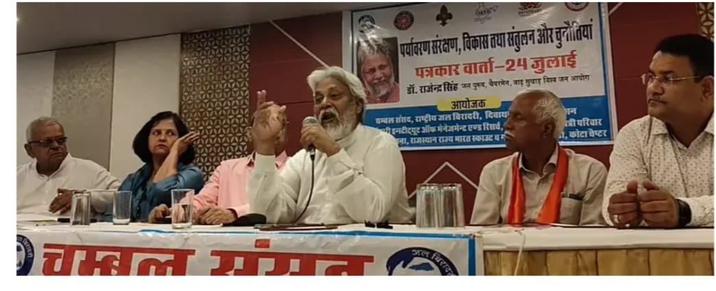 “Waterman” Rajendra Singh Calls Chambal a Treasure, Warns of Ecological Disaster in Shahabad