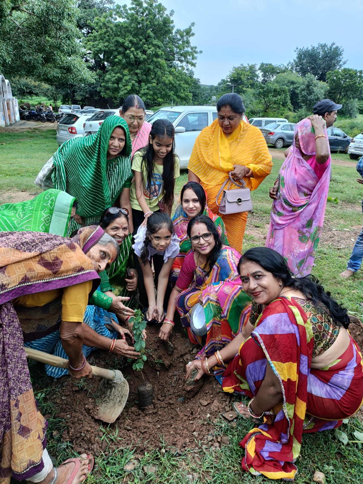 दशनाम गोस्वामी समाज उदयपुर द्वारा  हरियाली तीज के अवसर पर किया वृक्षारोपण