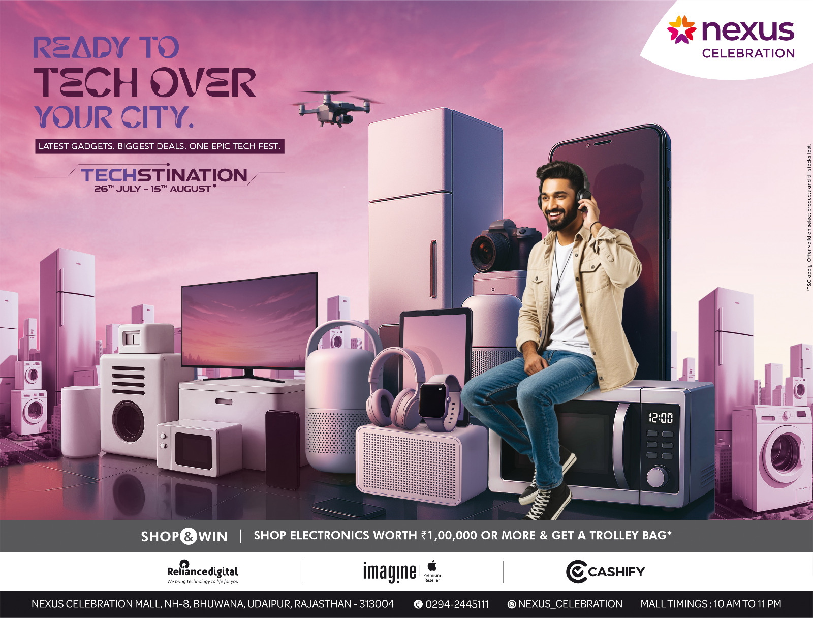 Come to Techstination 2025 at Nexus Celebration Mall and explore the latest electronics, shop and avail exciting offers  