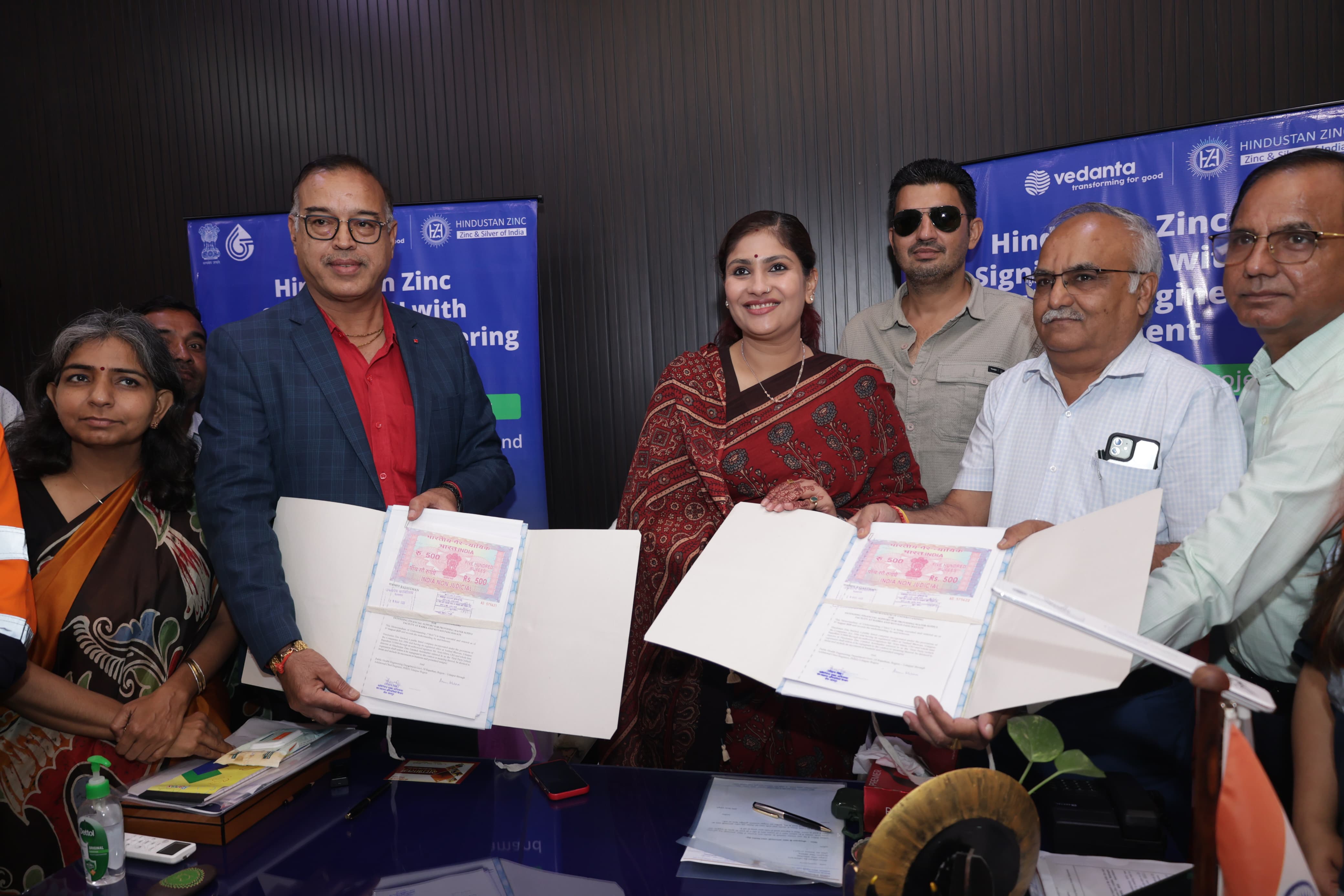 हिन्दुस्तान जिं़क के सहयोग से रेलमगरा के 11 गांवों के दस हजार से अधिक लोगो को उपलब्ध होगा शुद्ध पेयजल
