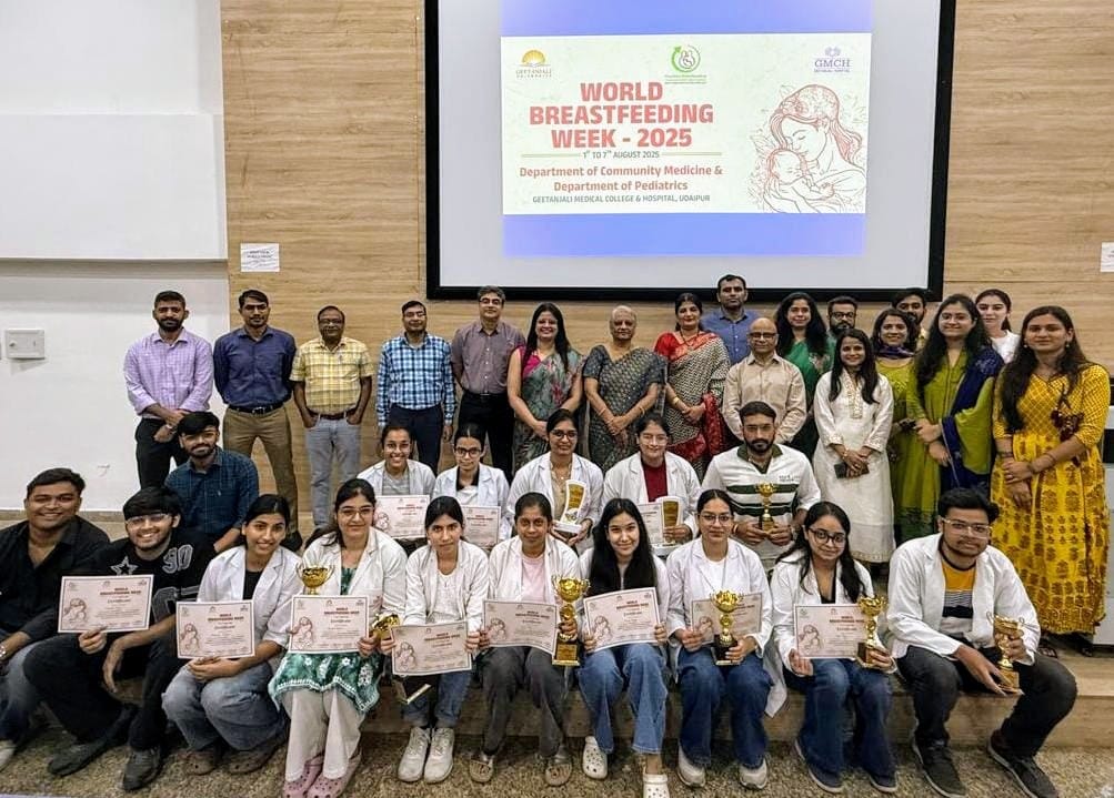 Breastfeeding Week Observed at Geetanjali Medical College & Hospital, Udaipur