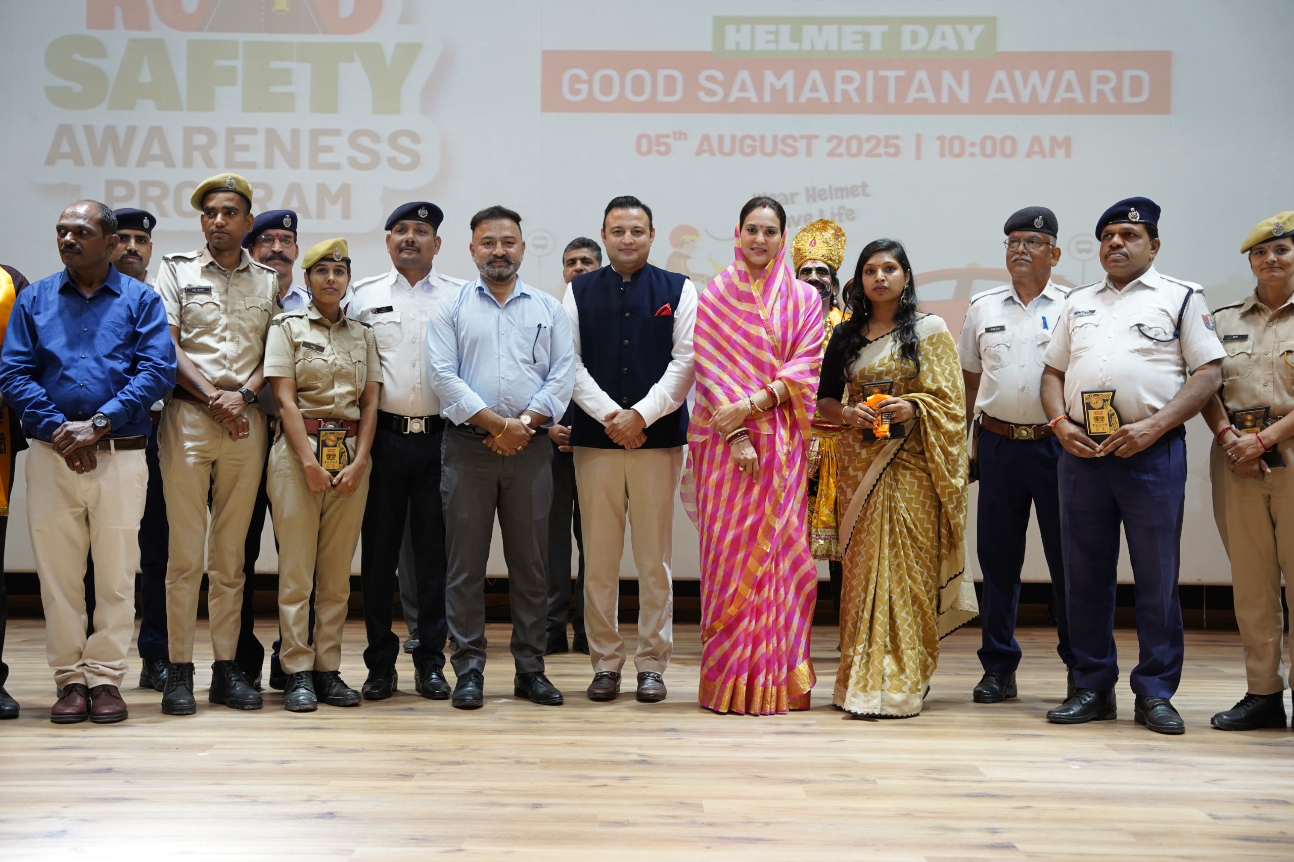 Road Safety Awareness Program Organised at Geetanjali Auditorium