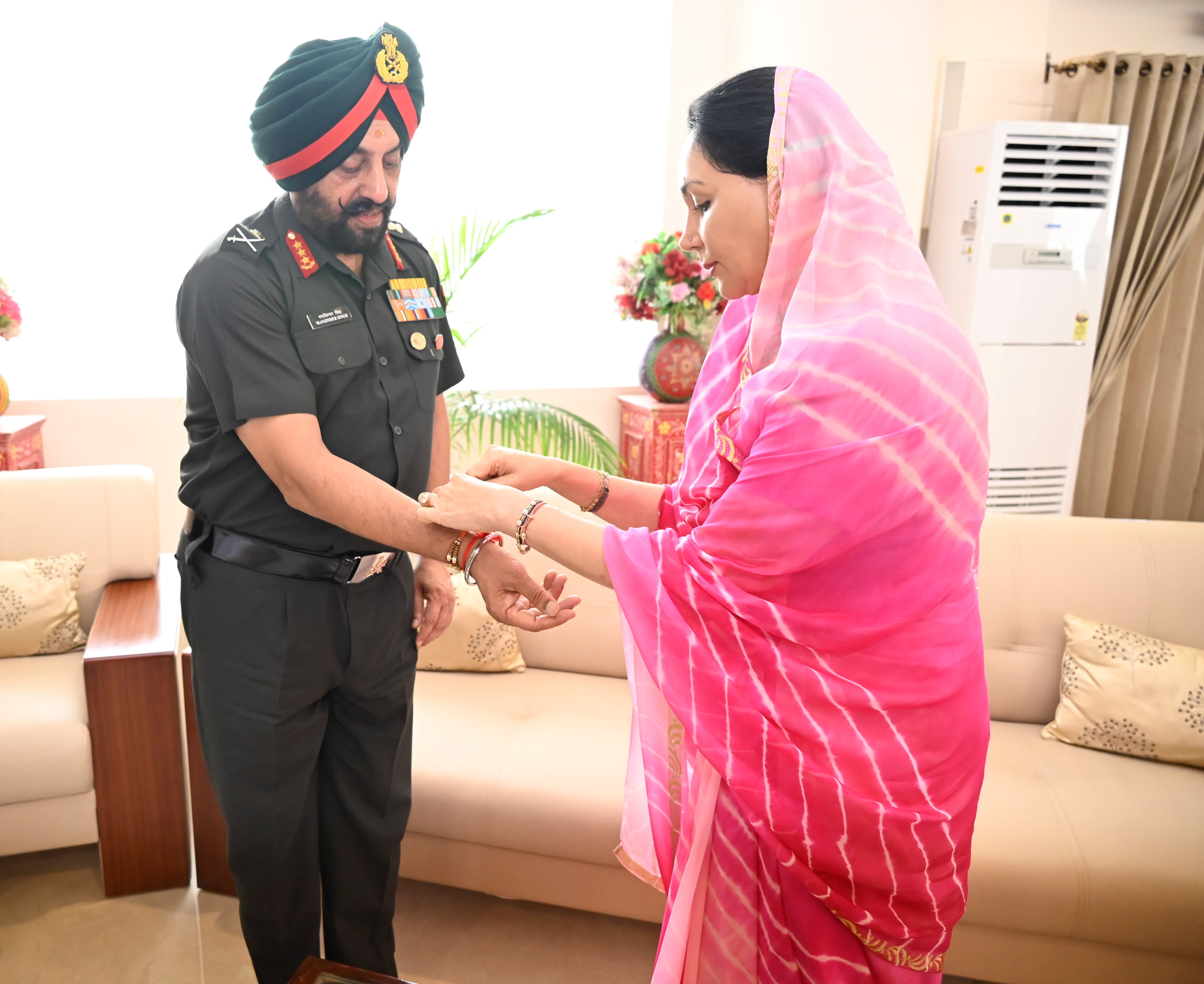 Deputy CM Diya Kumari Celebrates Raksha Bandhan with Sapta Shakti Command Soldiers