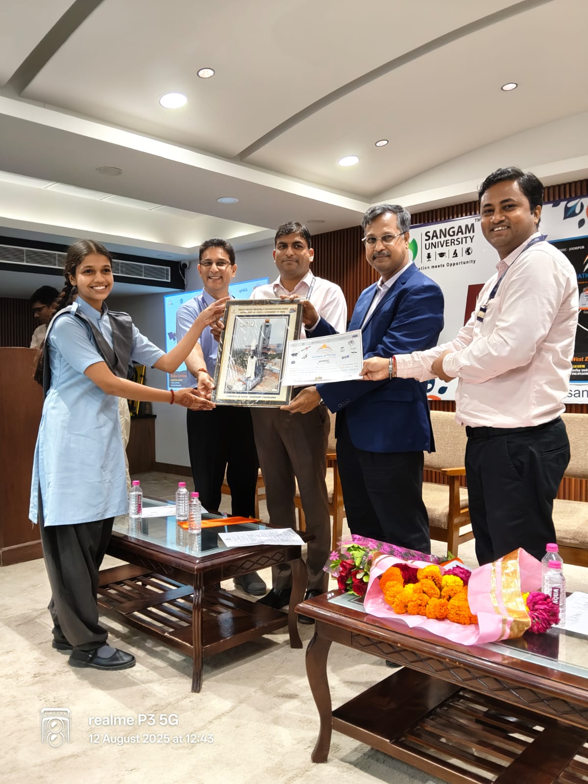 One-Day Space Exhibition Organised at Sangam University on National Space Day 2025