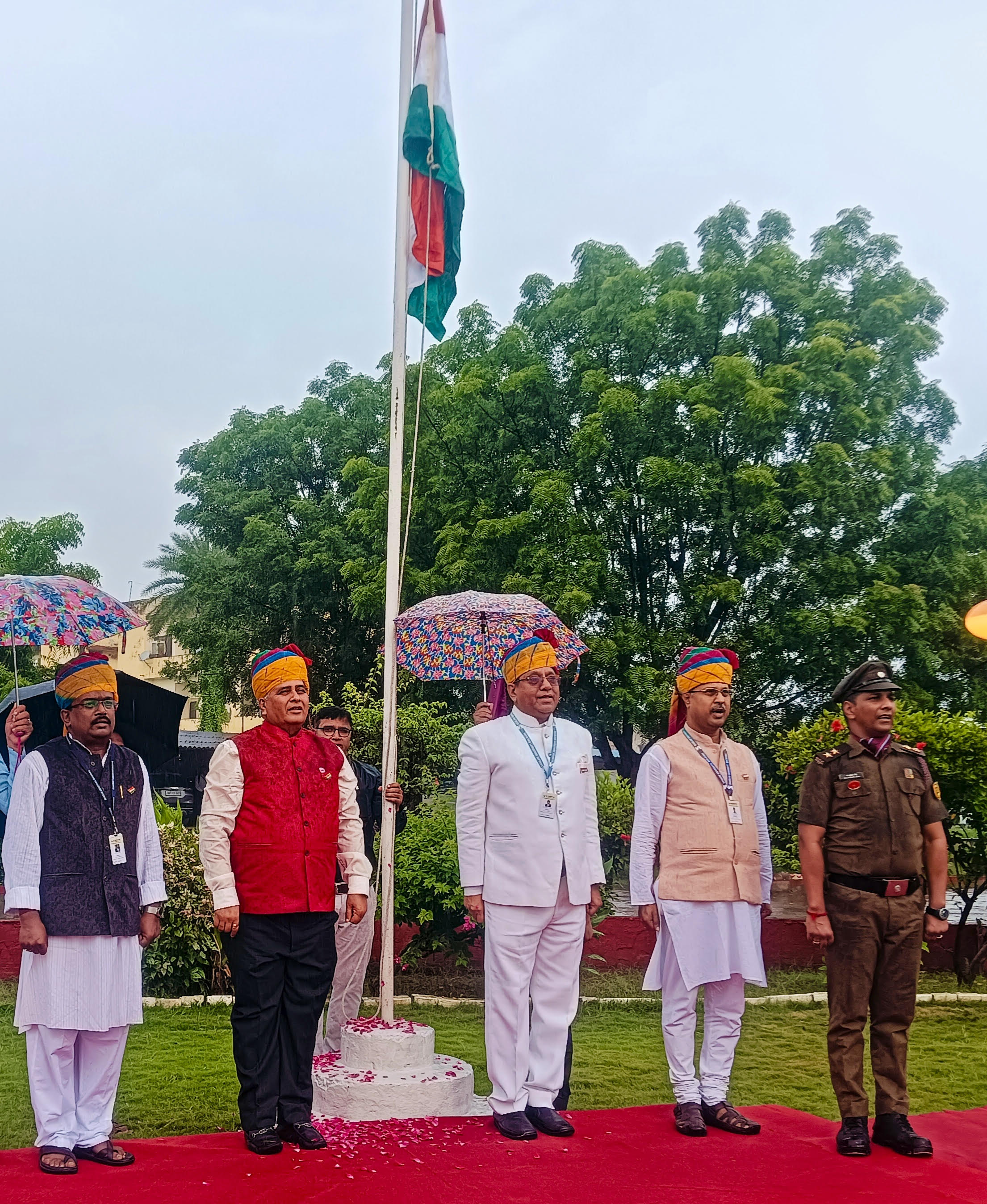 79th Independence Day Celebrated with Enthusiasm at Sangam University, Bhilwara