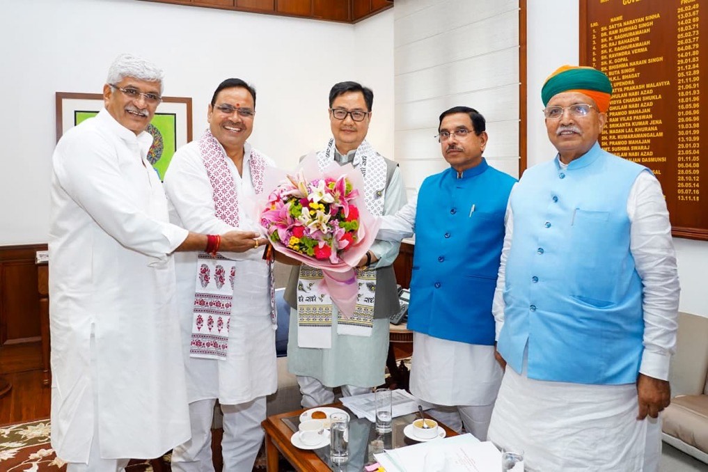 Rajasthan Chief Minister Bhajanlal Sharma on New Delhi tour on Tuesday