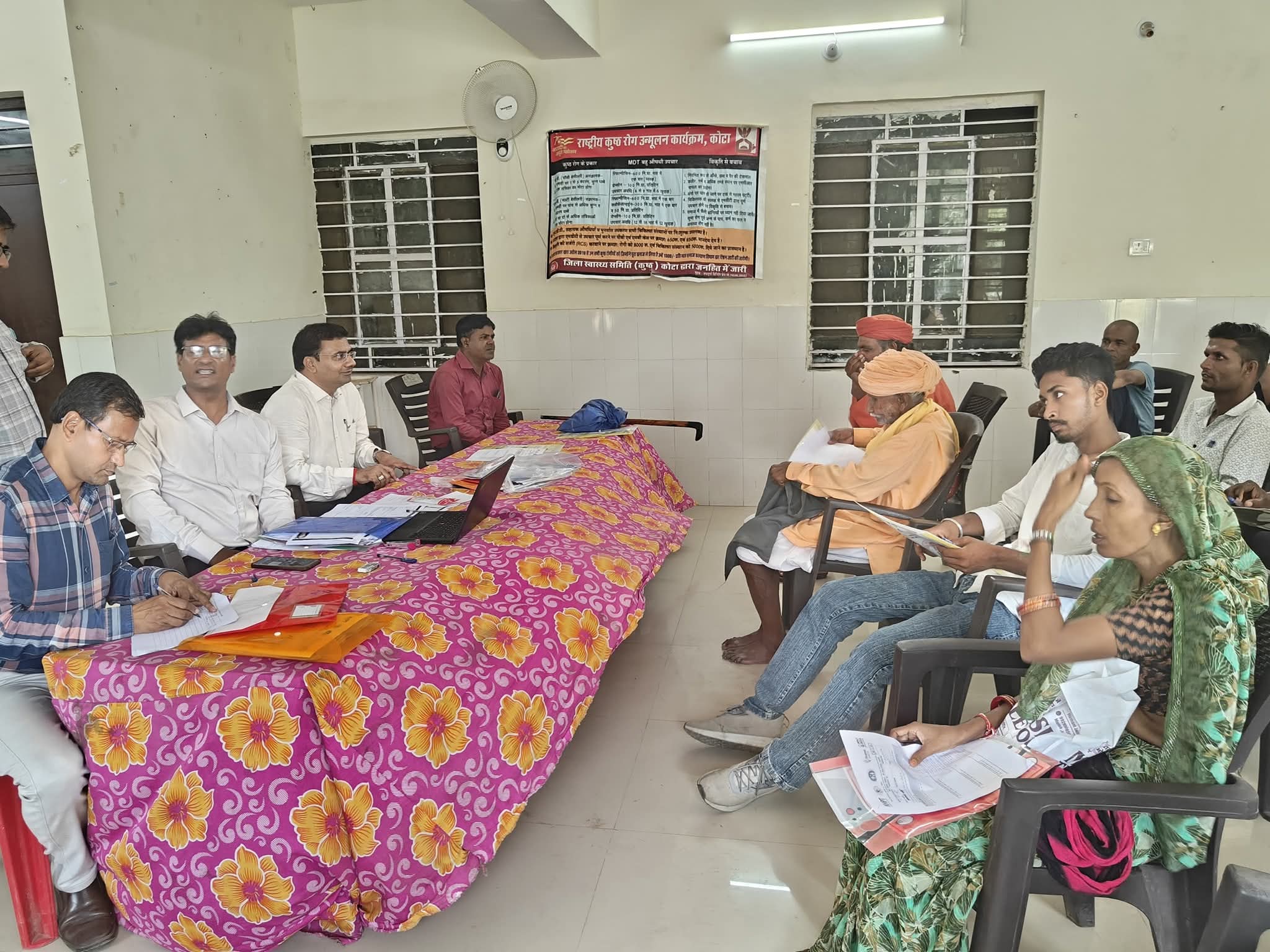 कोटा के सुल्तानपुर  ब्लॉक के मुख्य चिकित्सा कार्यालय में टीबी विजेताओं को दिया प्रशिक्षण 