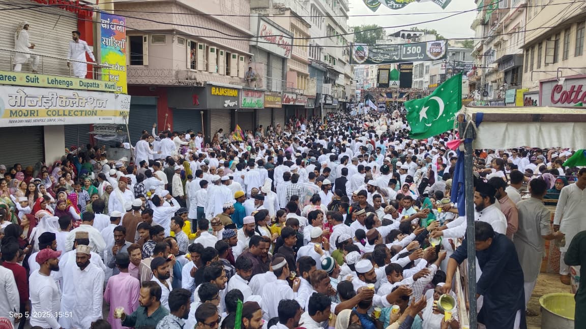 #### Grand Procession of Juloos-e-Mohammadi Held in Udaipur