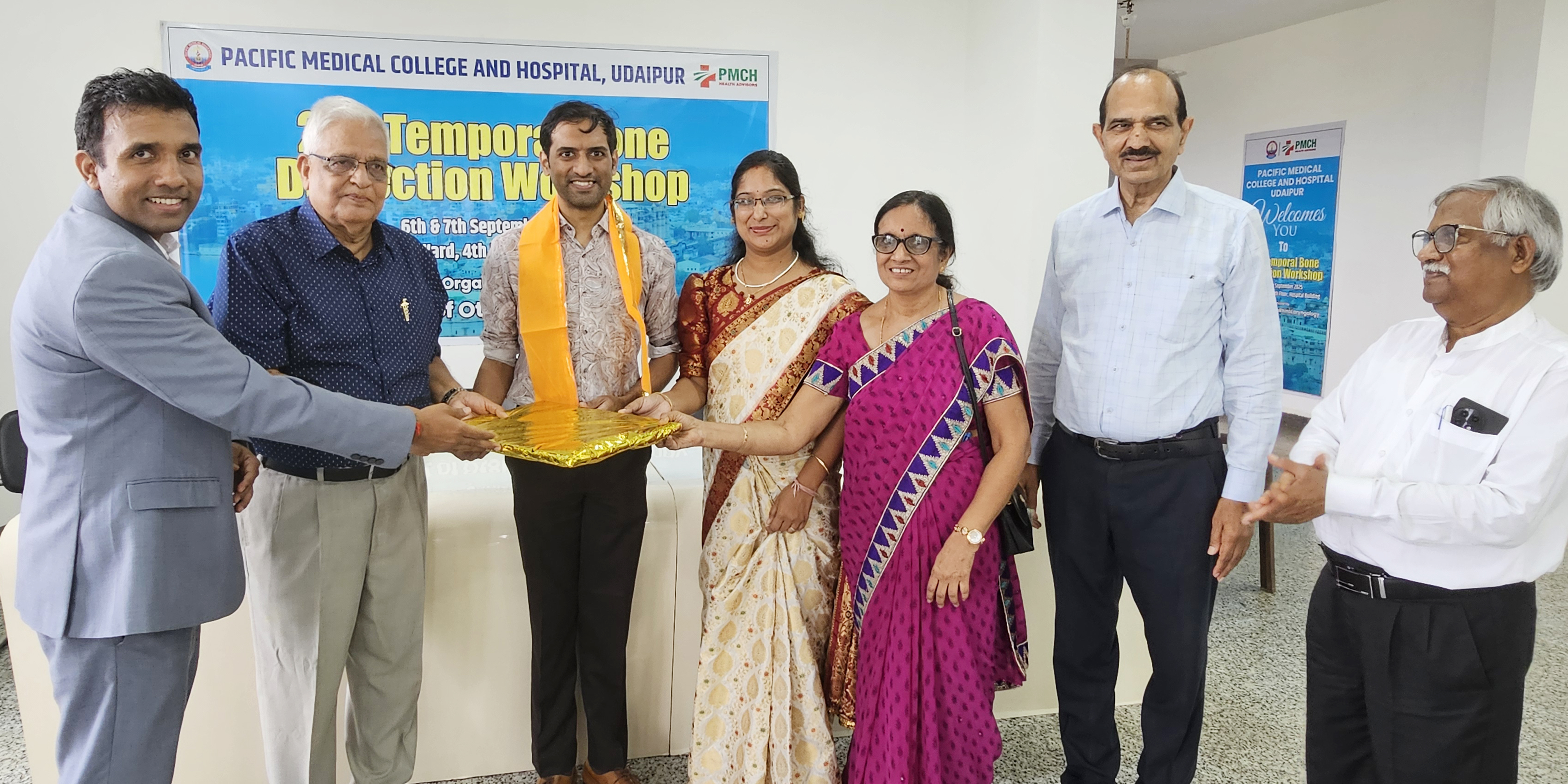 पीएमसीएच उदयपुर में दो दिवसीय द्वितीय टेम्पोरल बोन डिसेक्शन कार्यशाला का शुरू