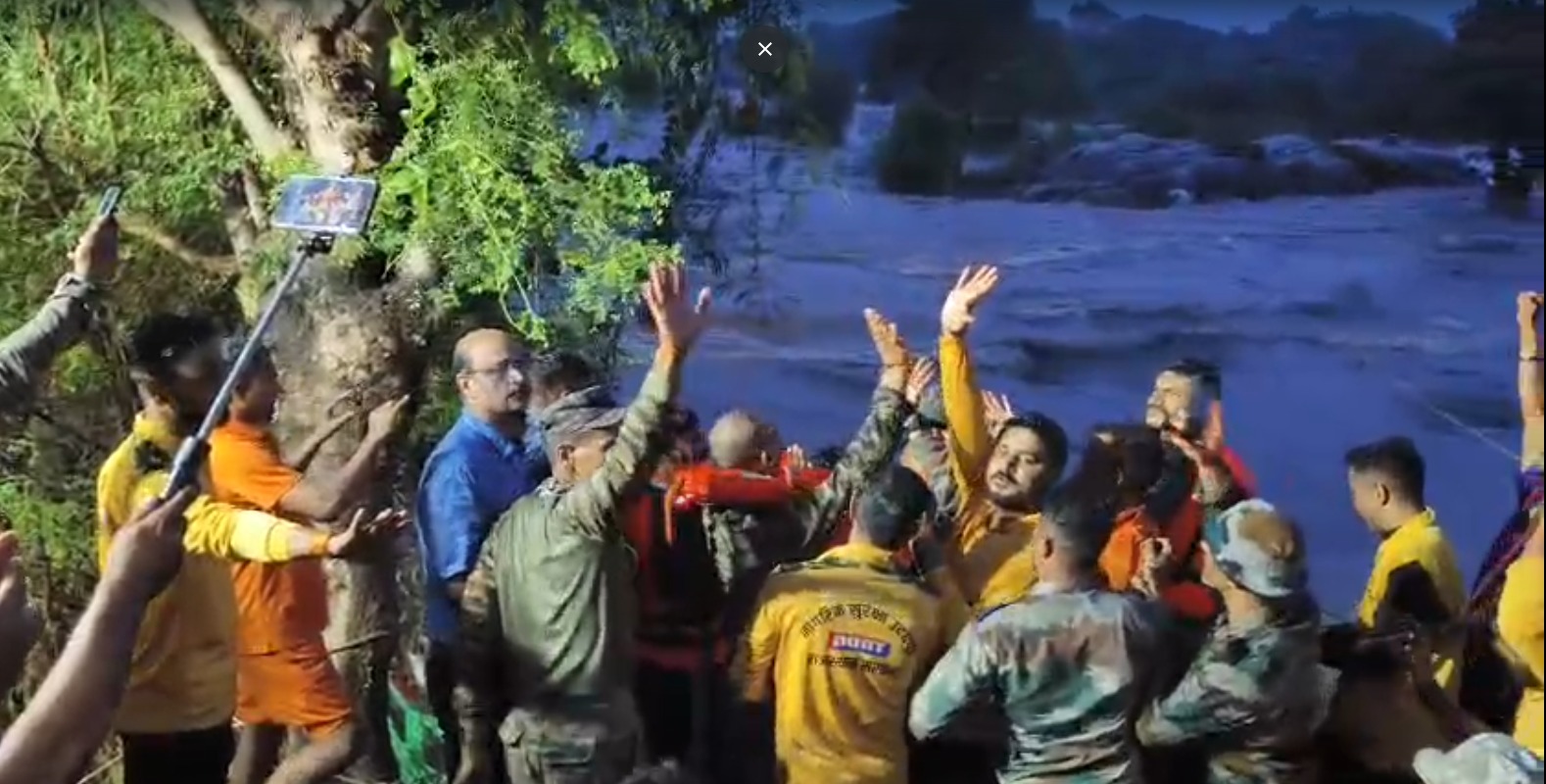 #### Youth Rescued After 7-Hour Operation in Ahar River