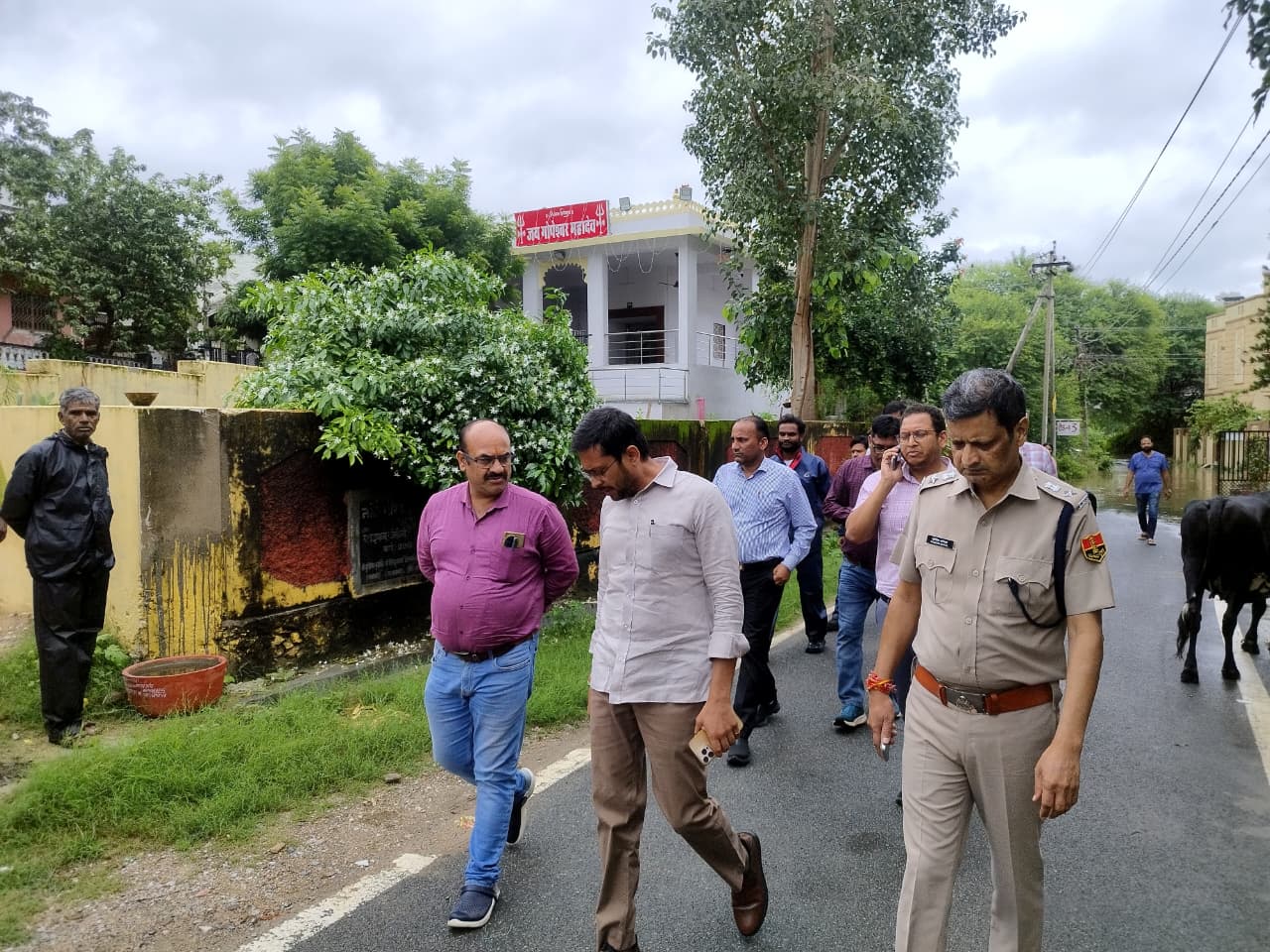 जिला कलेक्टर व एसपी ने किया सिटी राउंड