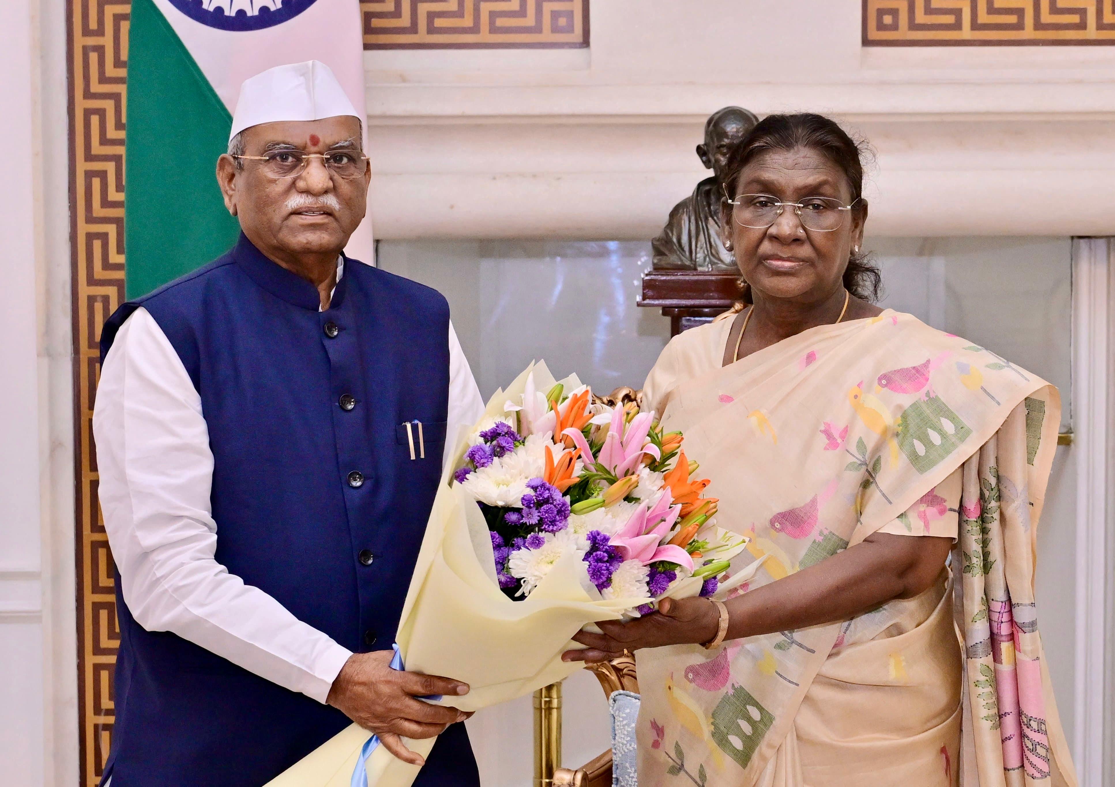 #### Rajasthan Governor Meets President, Prime Minister, and Law Minister in Delhi