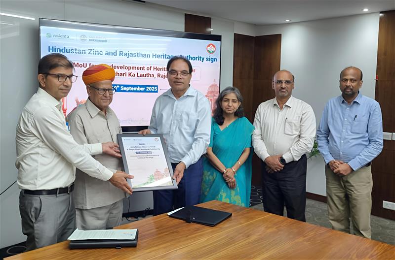 Hindustan Zinc inks ₹85-Crore MoU with Rajasthan Heritage Authority