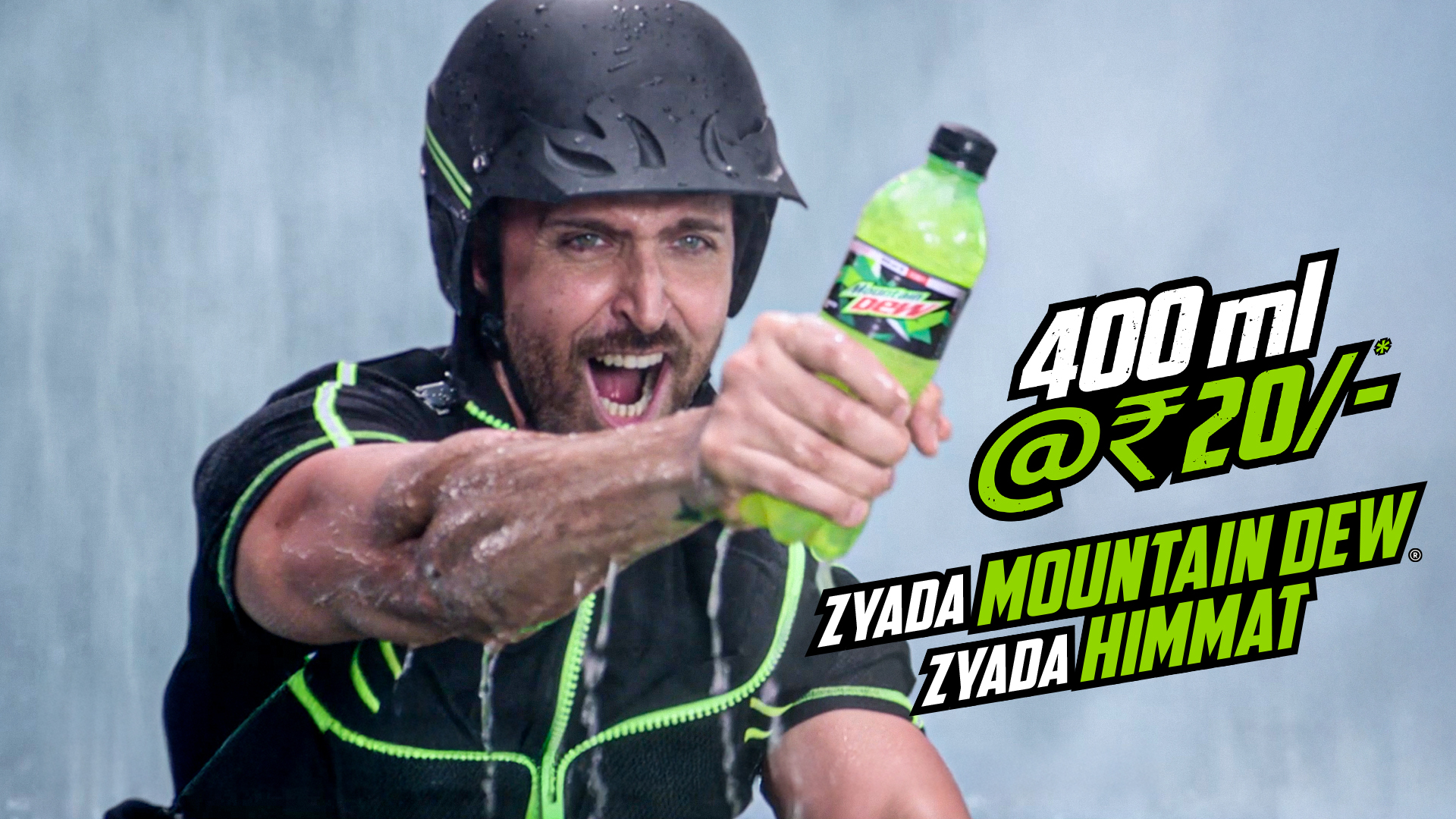 COURAGE TAKES CENTER STAGE AS HRITHIK ROSHAN FRONTS MOUNTAIN DEW®’S NEW 400ML PET PACK AT ₹20