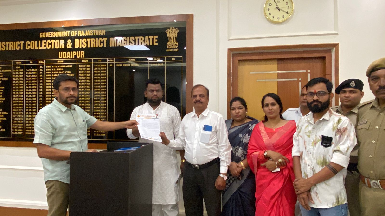 Ekling Nath Seva Organization Submits Memorandum to Curb Vulgarity in Garba Events