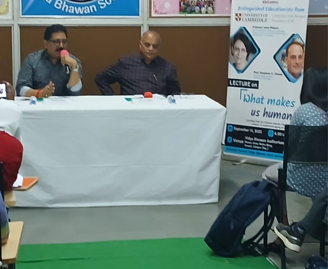  ####Cambridge Scientists to Speak in Udaipur on “What Makes Us Human” 