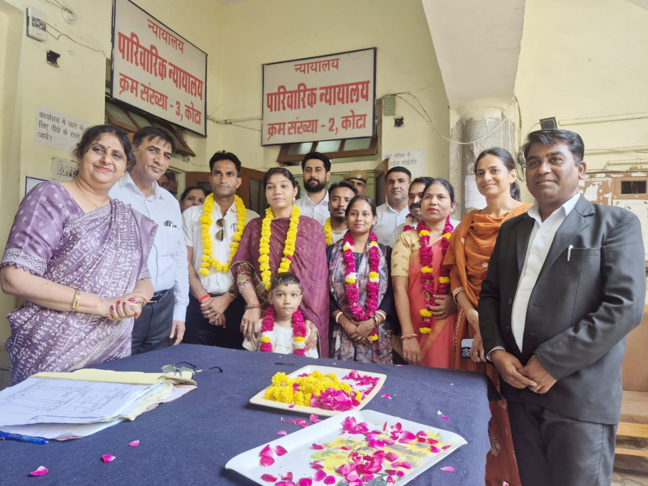 368 Cases Settled in National Lok Adalat, Family Court Bench-3