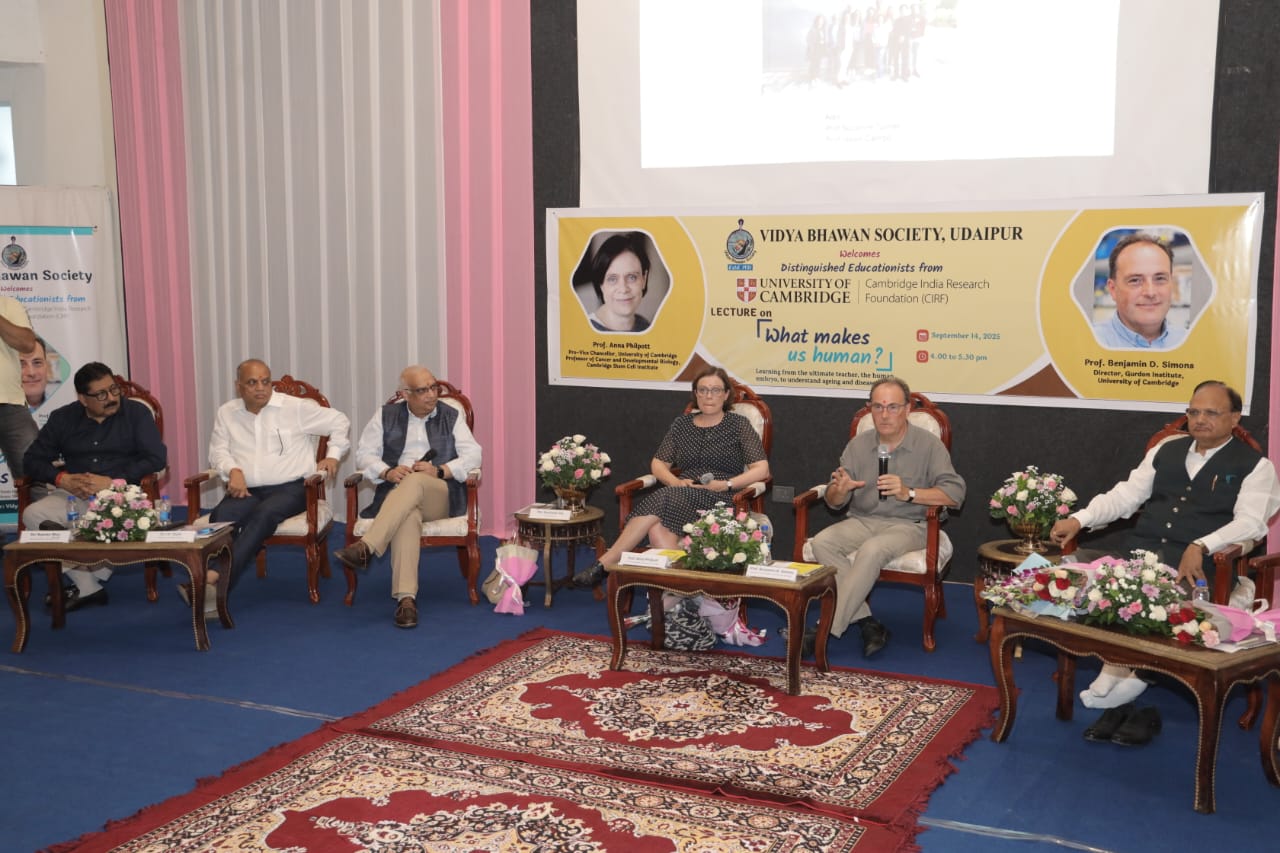 #### Cambridge Scientists’ Lecture at Vidya Bhavan on “What Makes Us Human”