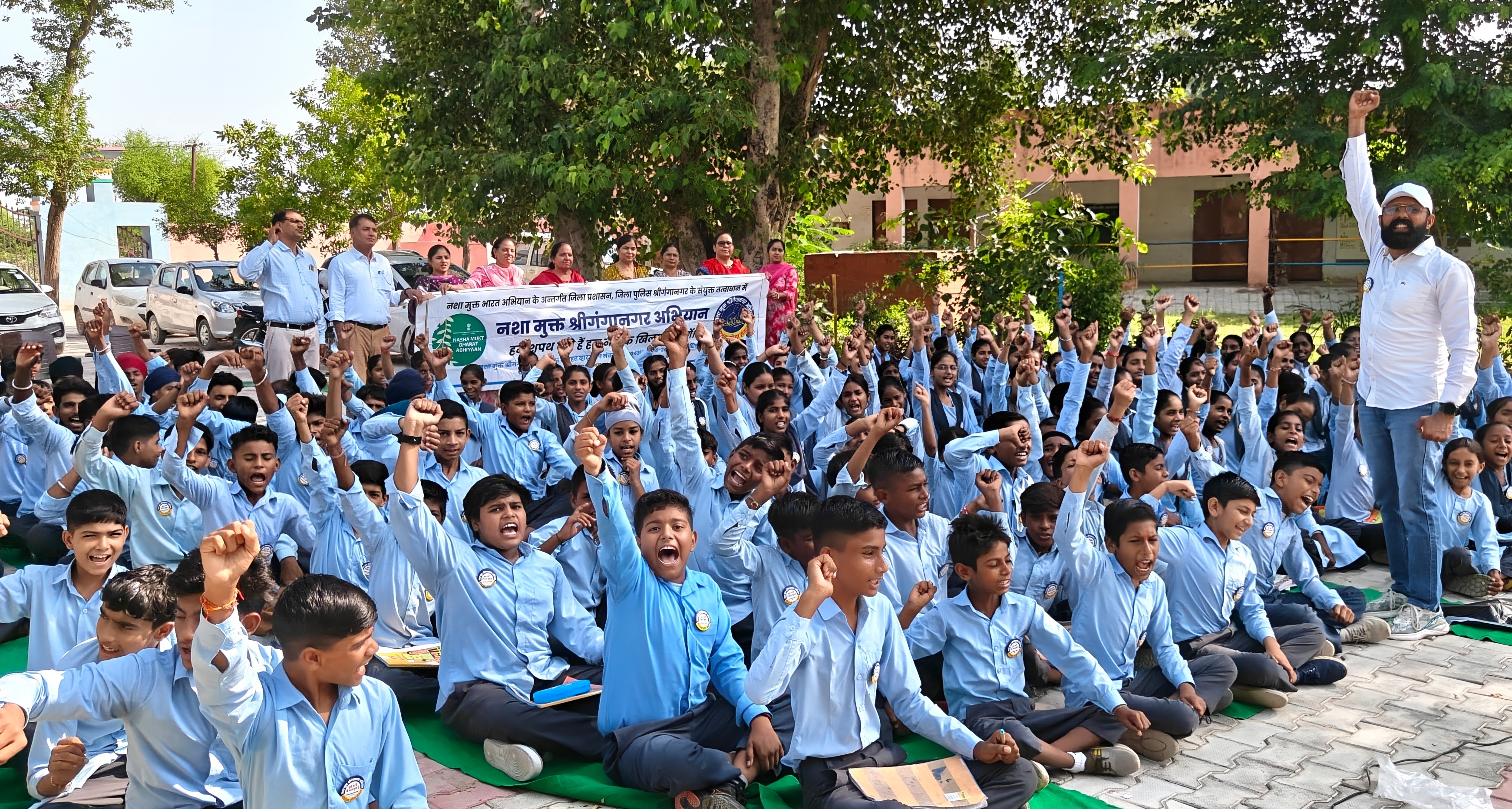 राजकीय उच्च माध्यमिक विद्यालय 6 एलएनपी में नशा मुक्त जागरूकता कार्यशाला