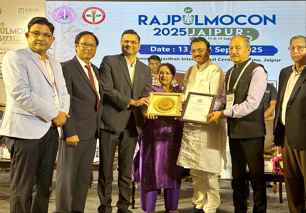Dr. Atul Luhadia Honored by Deputy CM for Excellence in Respiratory Medicine and Research