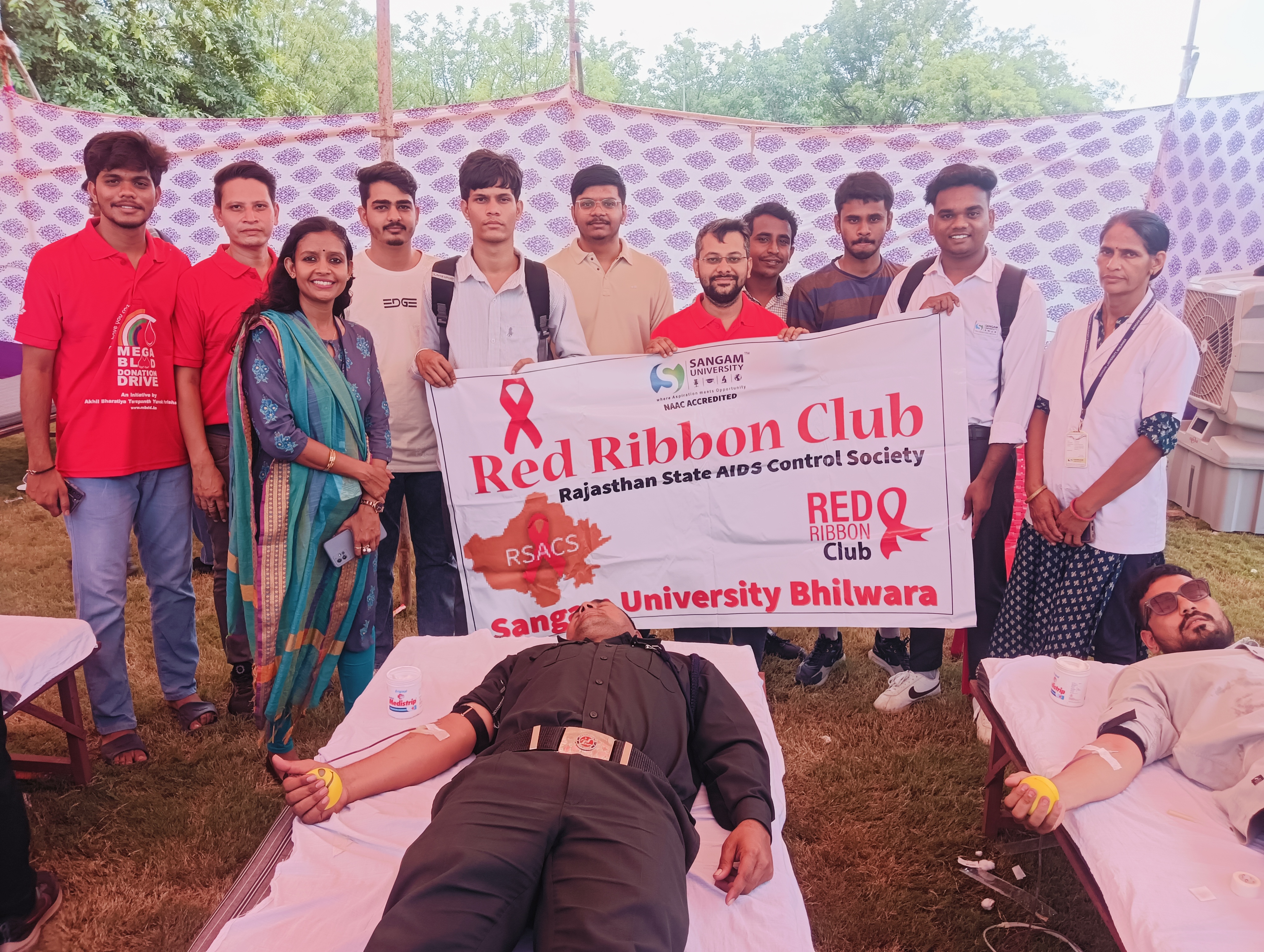 संगम ग्रुप द्वारा रक्त दान शिविर का आयोजन