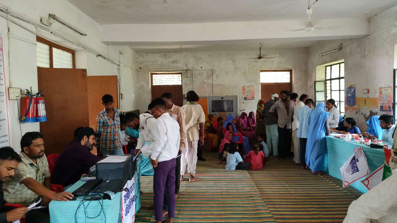 ग्रामीण सेवा शिविर अमरथून में भीड़ उमड़ी*