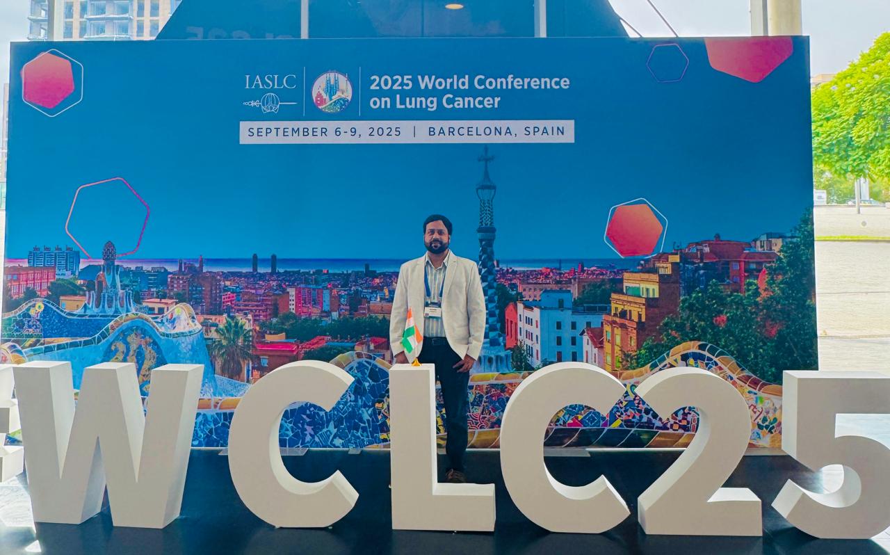 GMCH :डॉ. आशीष जाखेटिया ने बार्सिलोना में हुए IASLC सम्मेलन में अपना शोध किया प्रस्तुत