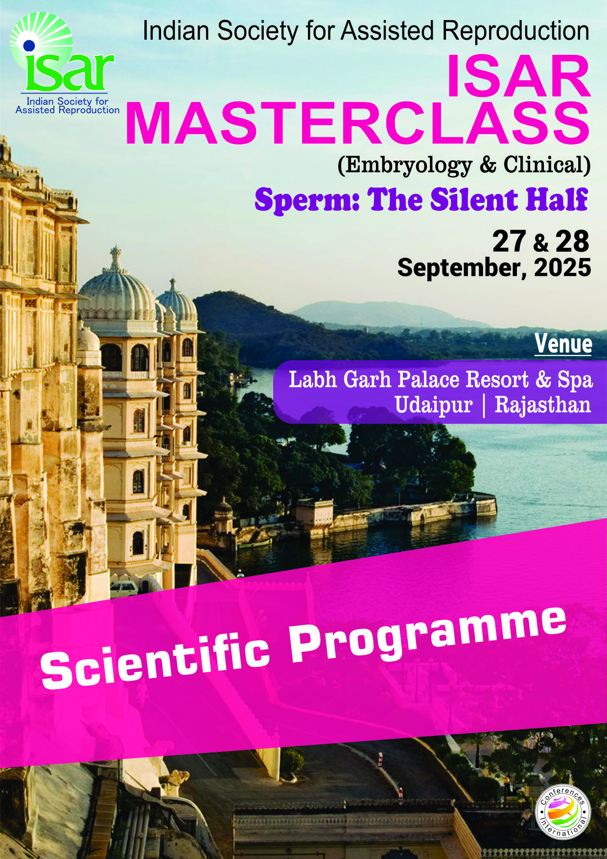 #### ‘Sperm: The Silent Half’ ISAR Masterclass 2025 – A New Focus on Male Reproductive Health