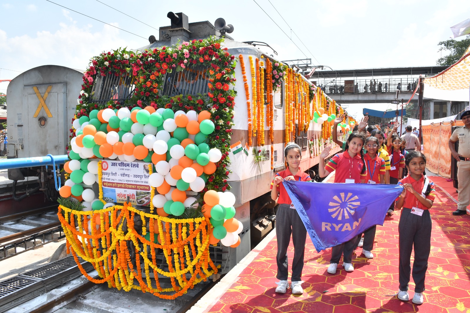 ### Inauguration of Udaipur–Chandigarh Rail Service