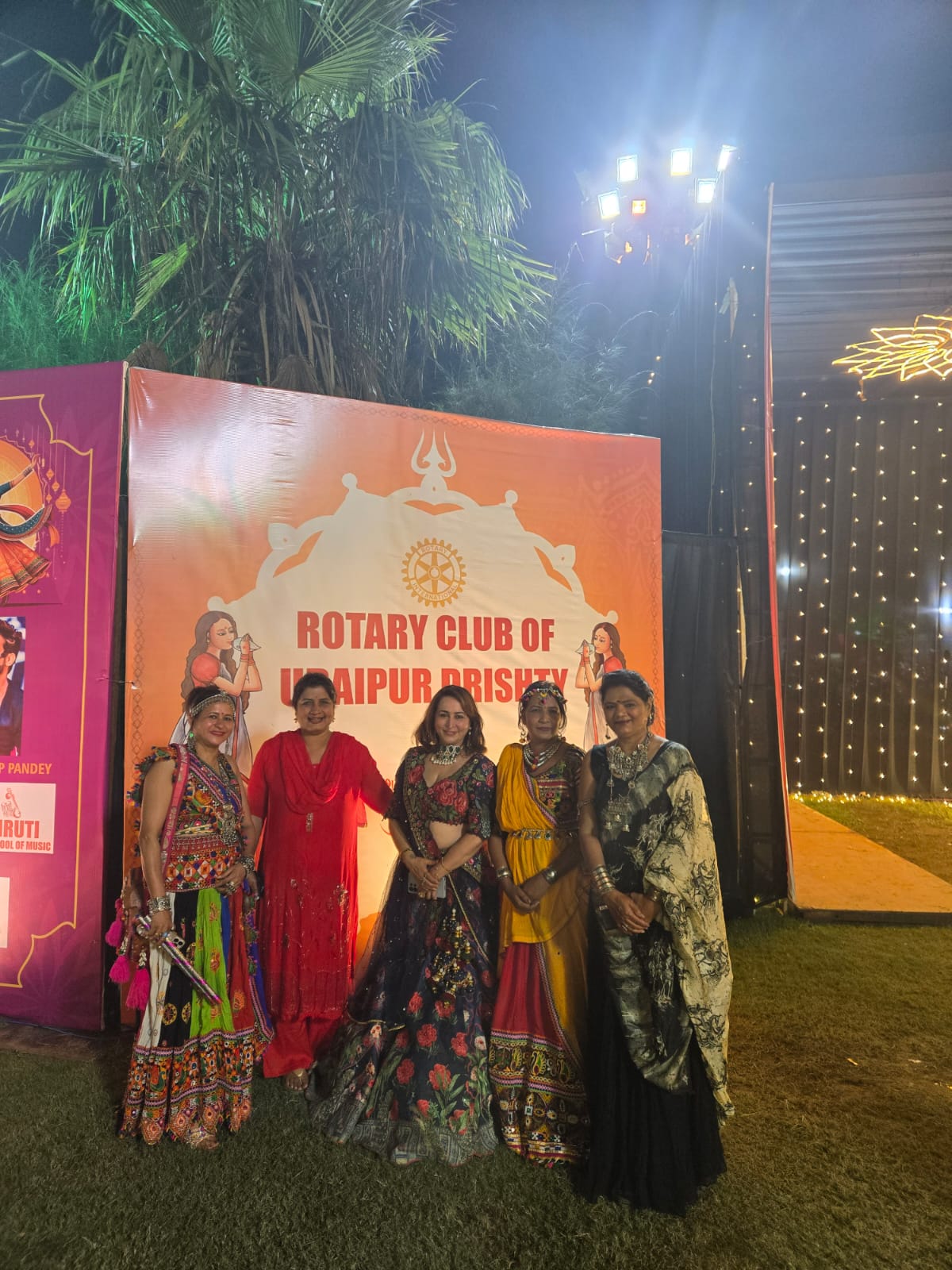 ### Rotary Club Drishti Hosts Mewar Garba Festival