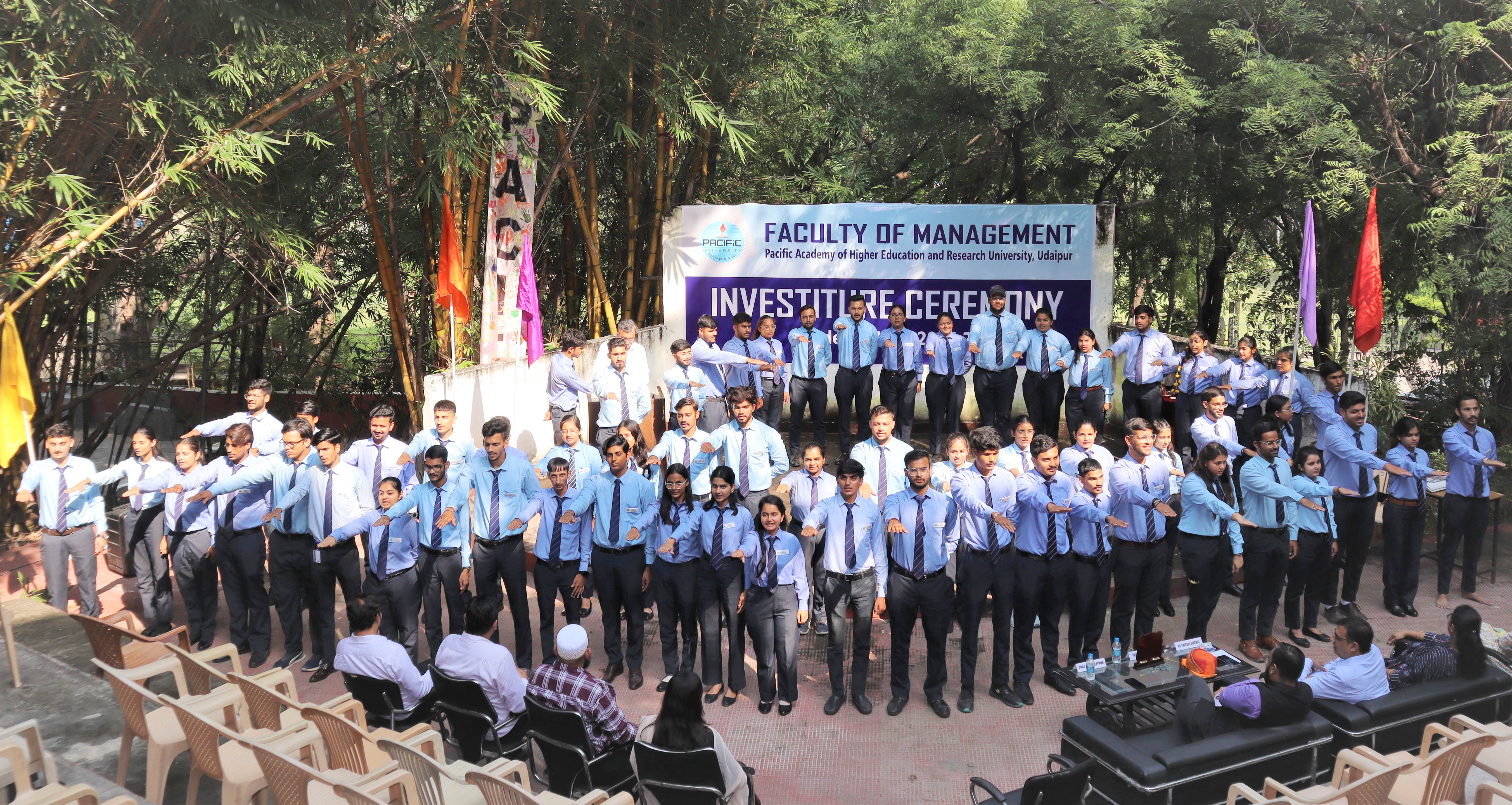 पेसिफिक विश्वविद्यालय के एमबीए कॉलेज द्वारा अलंकरण समारोह का आयोजन